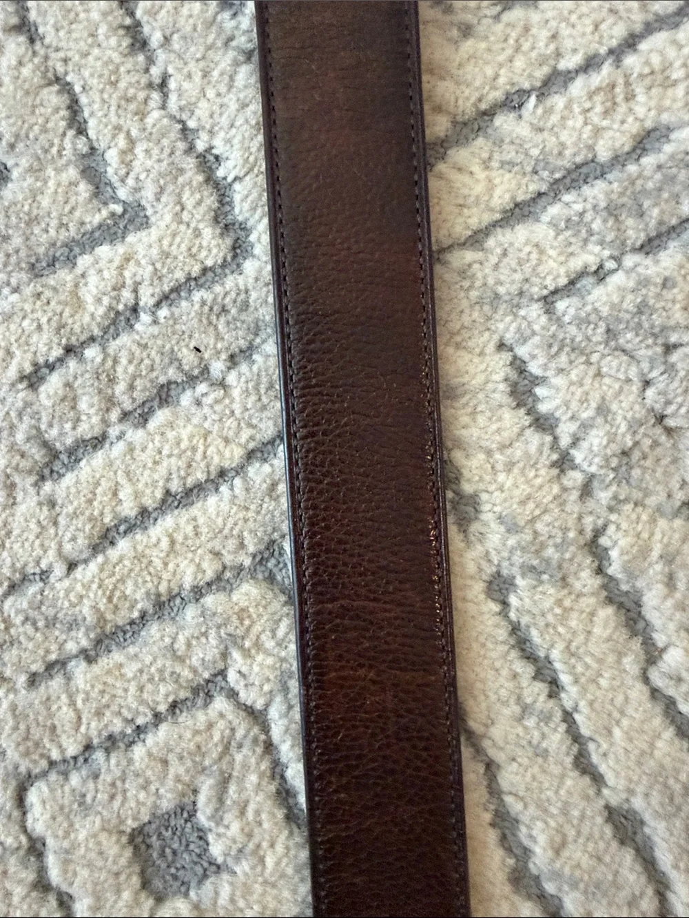Coach Brown Leather Belt with Silver Buckle